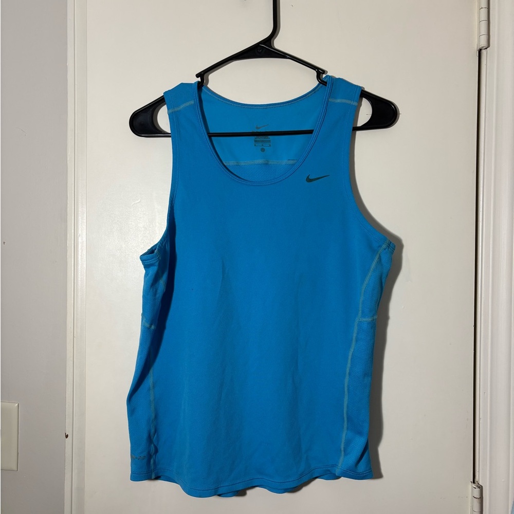 nike men’s blue tank top